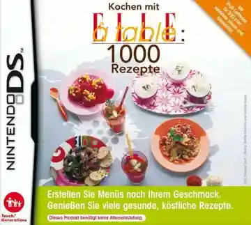 1000 Cooking Recipes from Elle a Table (Europe) (En,Fr,De,Es,It) (NDSi Enhanced)